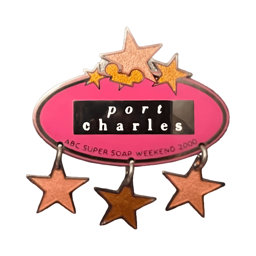 Pink Port Charles with Stars 2000 Disney pin