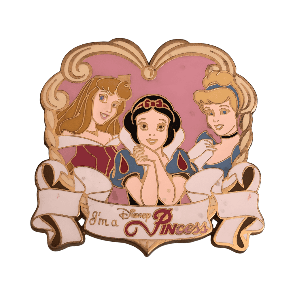 Aurora, Snow White, and Cinderella Disney pin