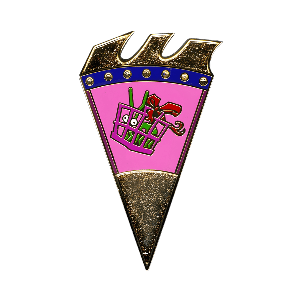 Monster in Basket Disney pin