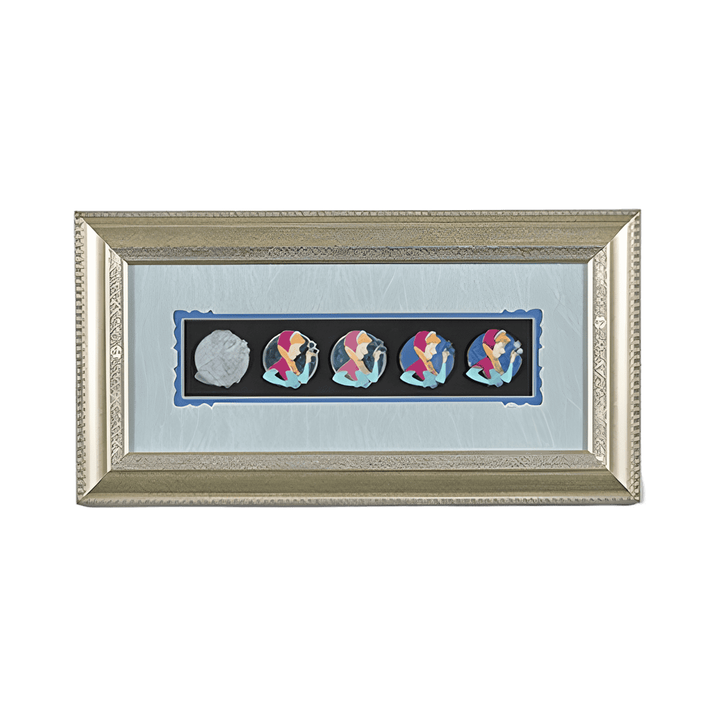 Anna Pin Progression Artist Proof Framed Pin Set Disney pin