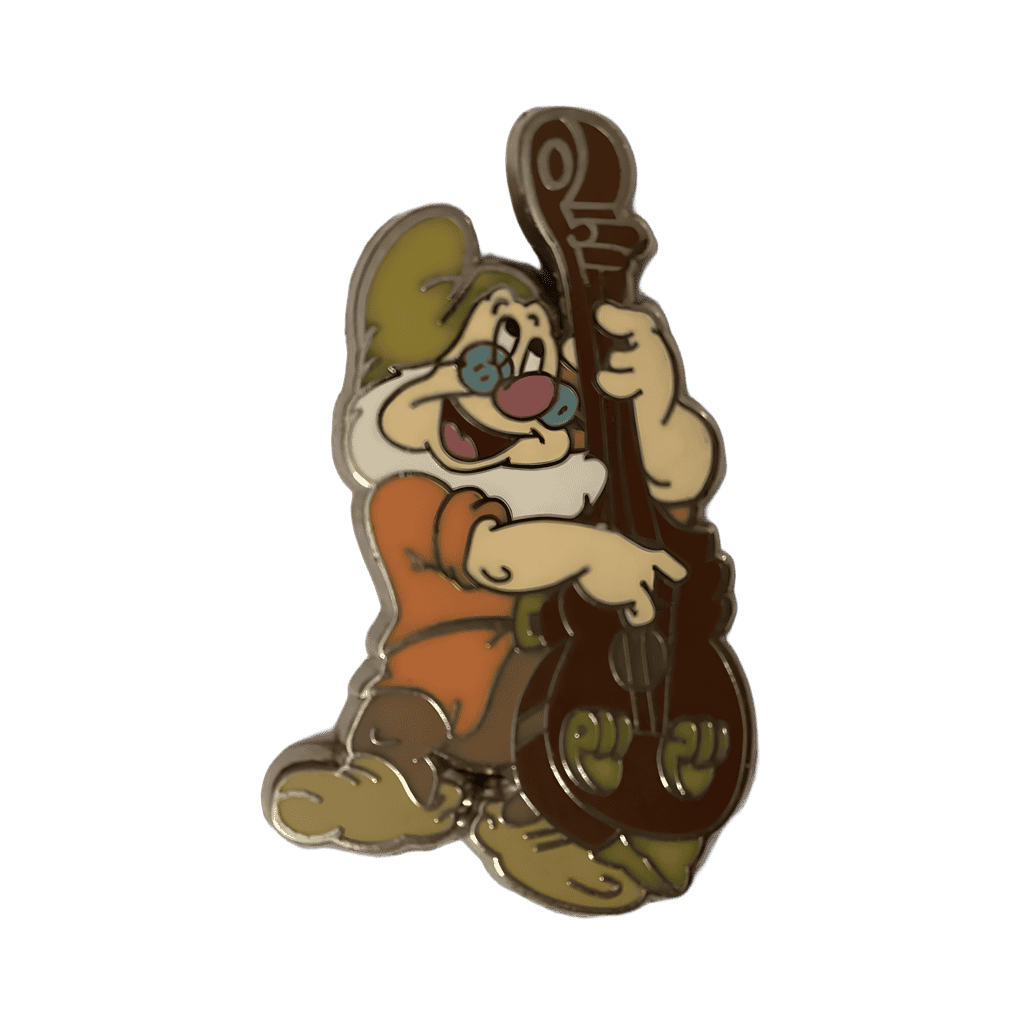 Doc playing bass Disney pin