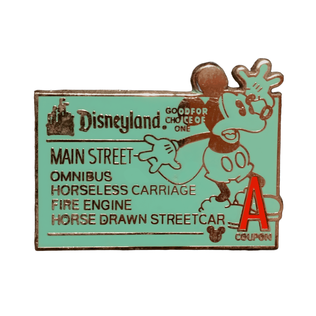 "A" Main Street USA Disney pin