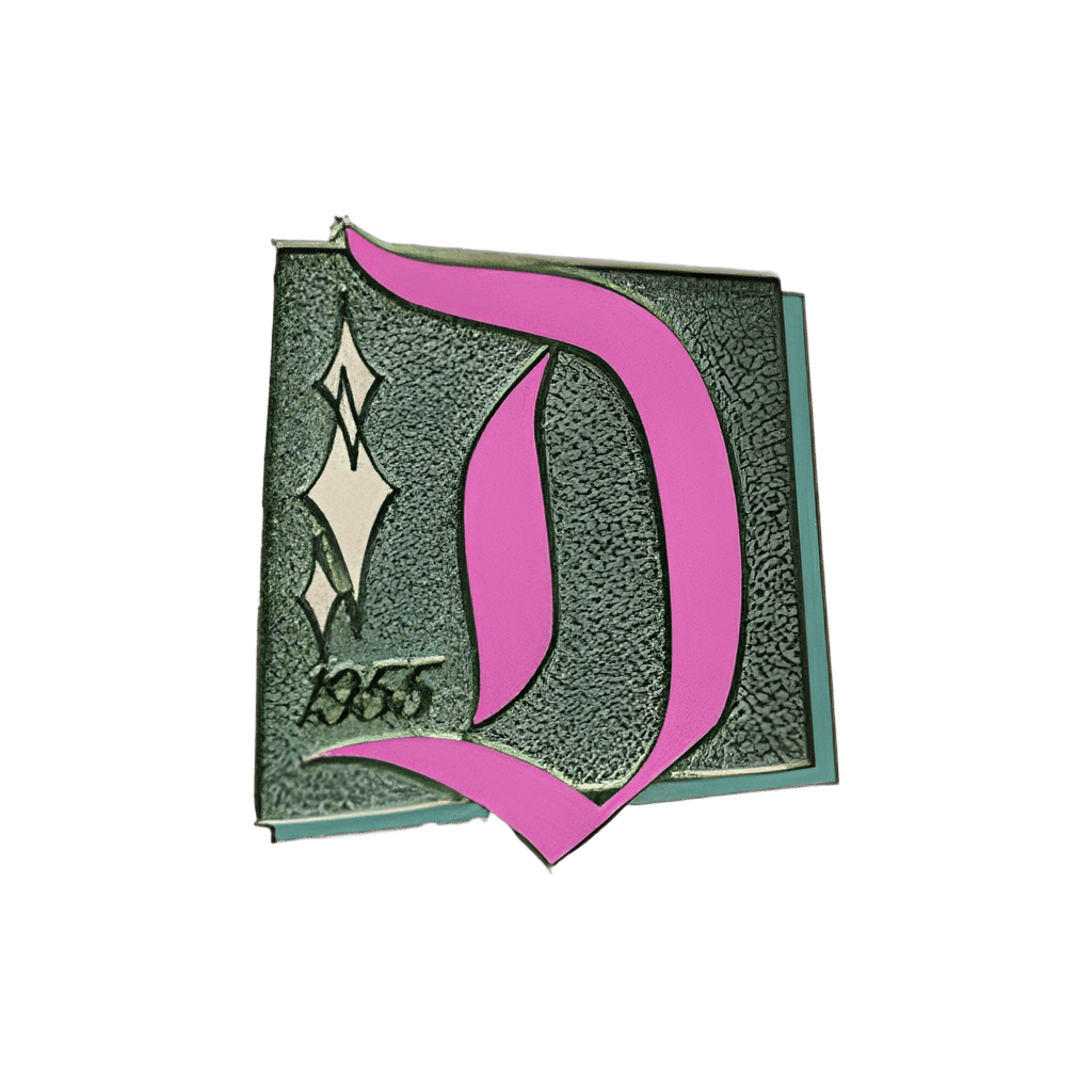 Gothic D 1955 Disney pin