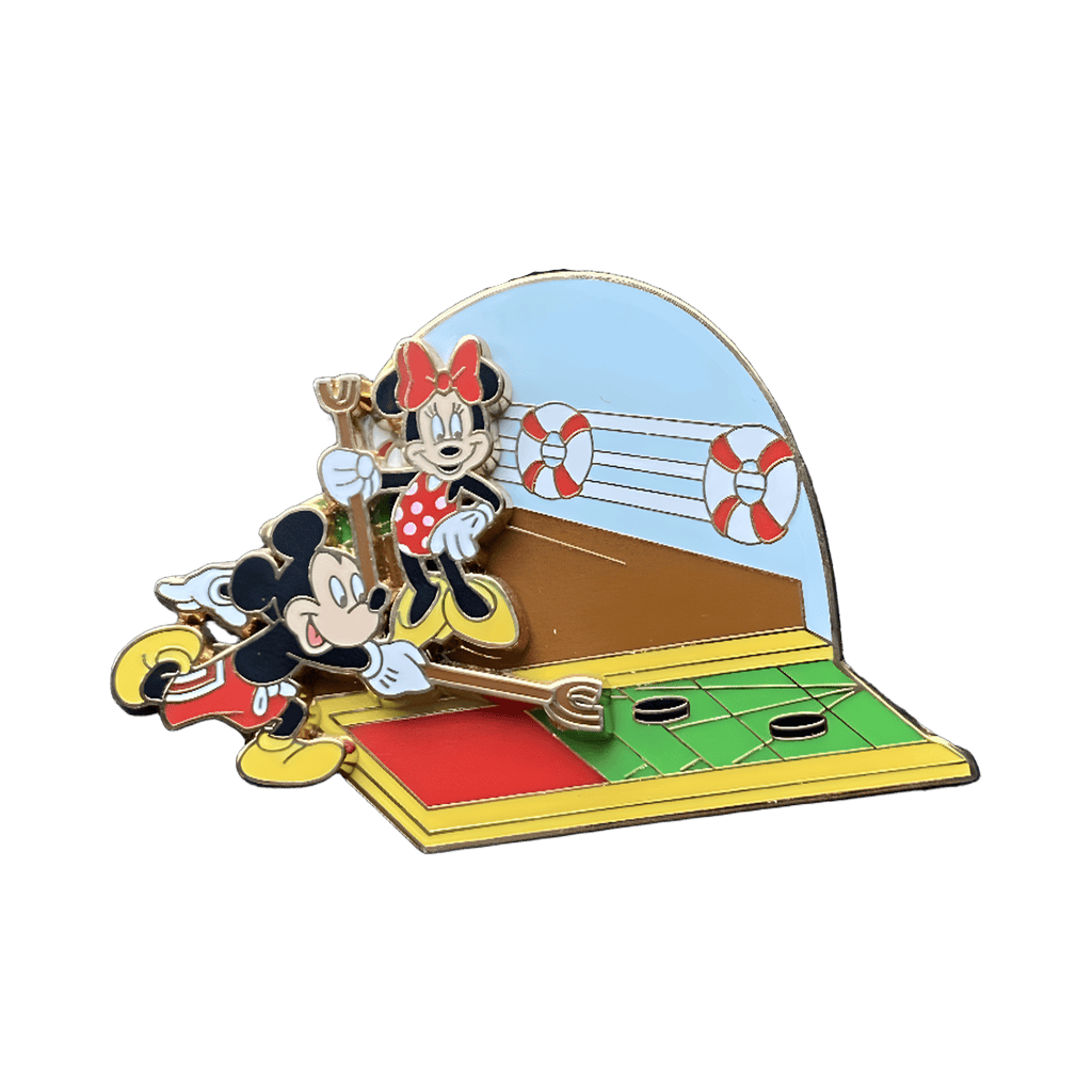 Mickey and Minnie Shuffleboard Disney pin