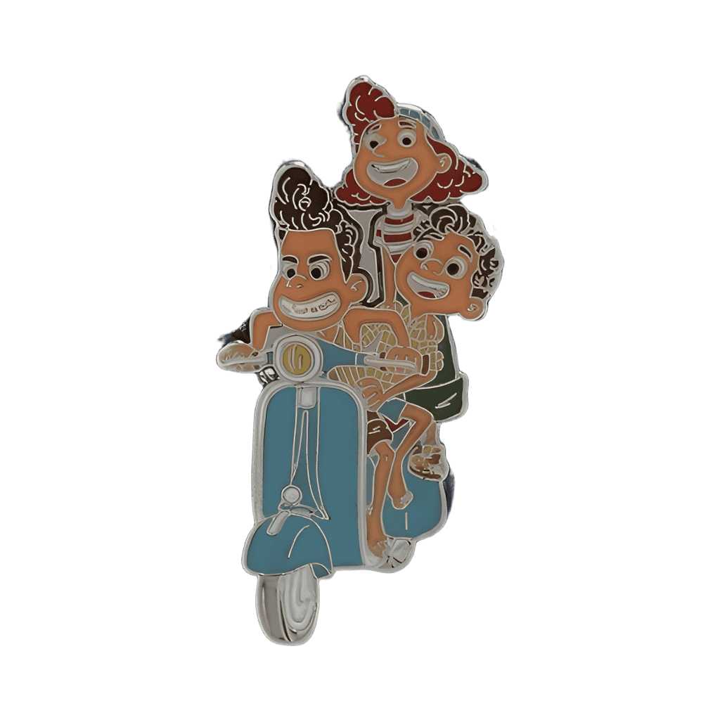 Alberto, Luca and Giulia on scooter Disney pin