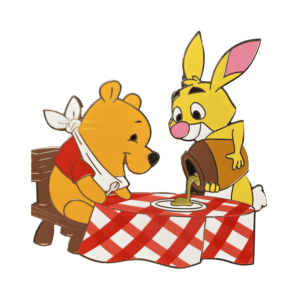 Pooh Takes a trip to see his friend Rabbit - Pooh and Rabbit Disney pin