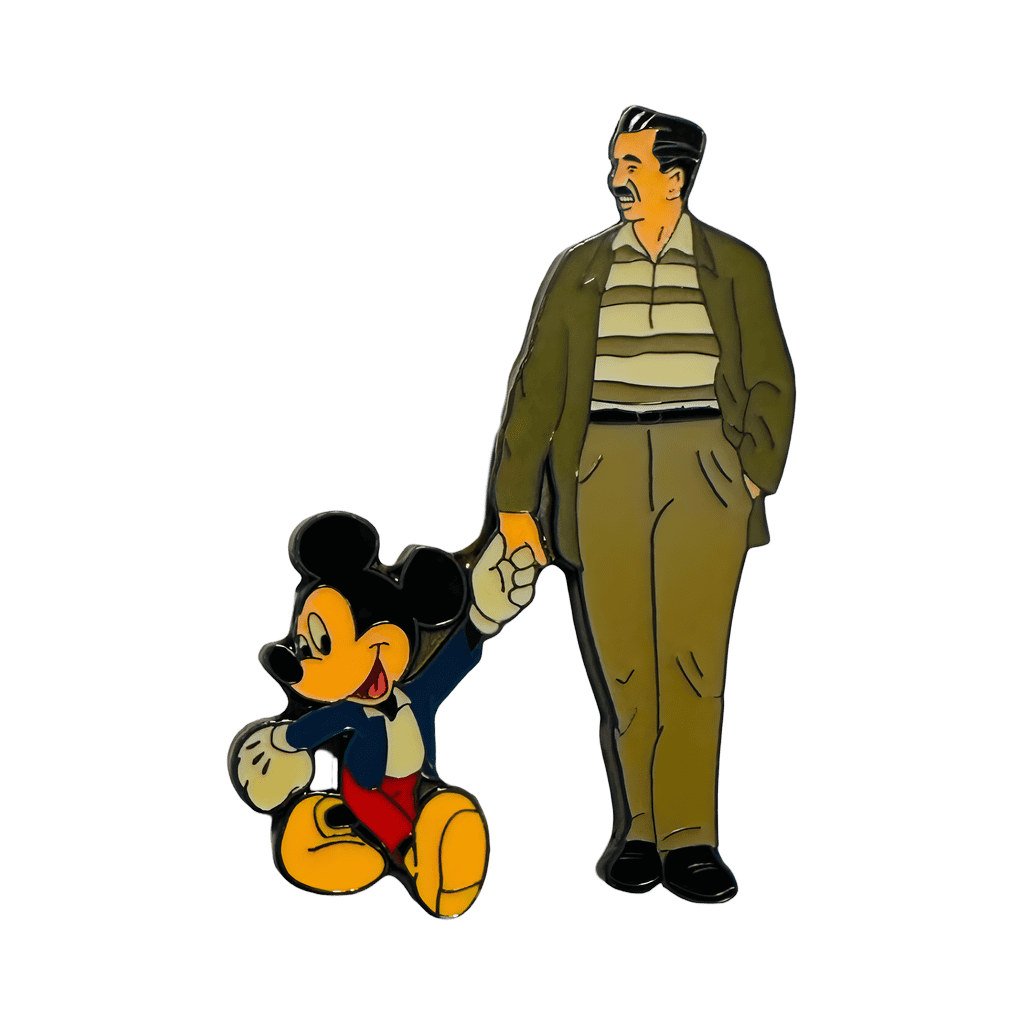 Walt Disney and Mickey - Holding Hands Disney pin