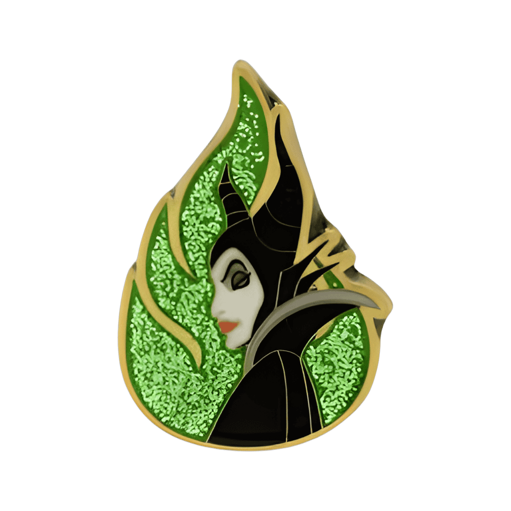 Maleficent Glitter Enamel Disney pin