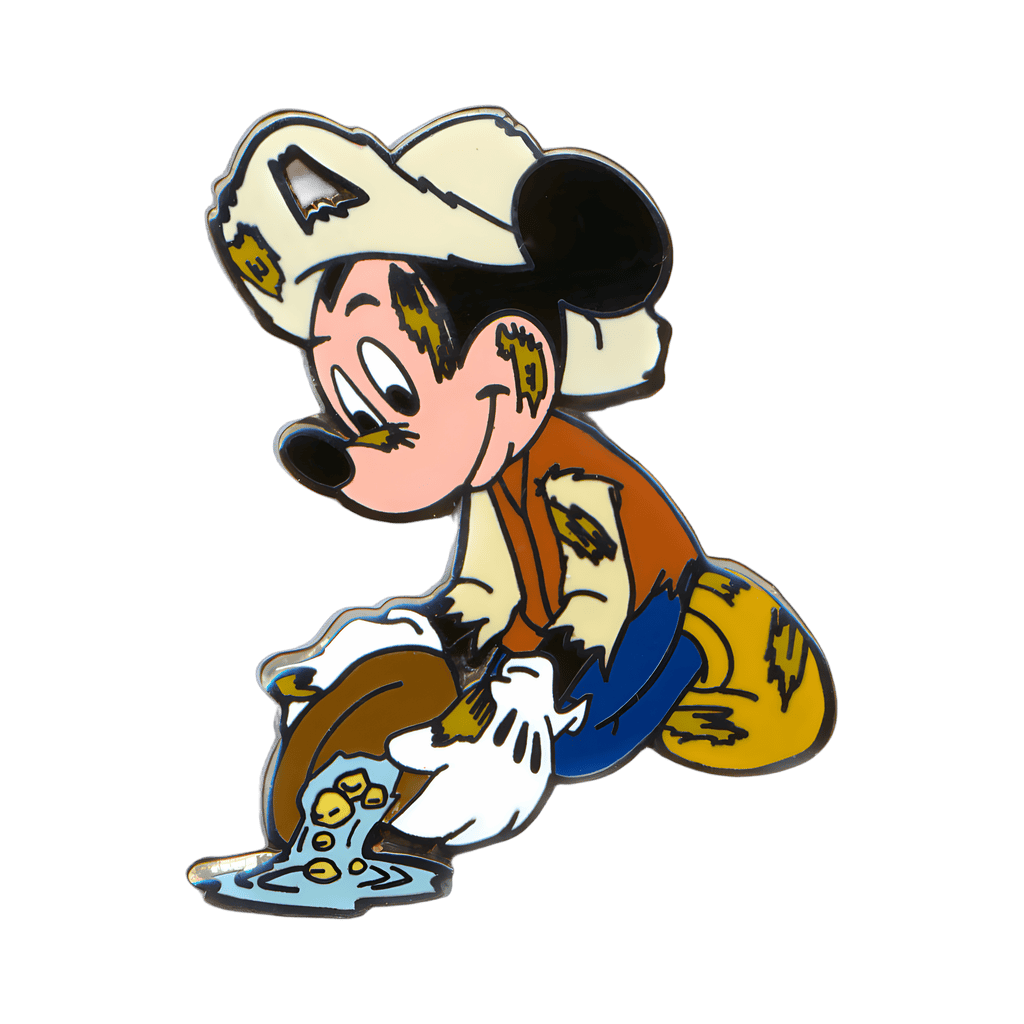 Mickey Mouse Prospector - Panning for Gold Disney pin