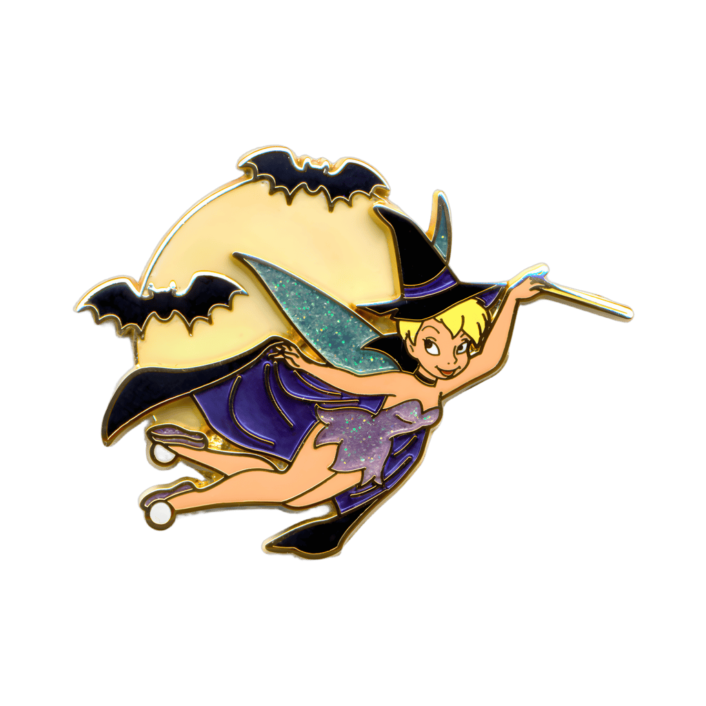 Tinker Bell Flying as a Halloween Witch Disney pin
