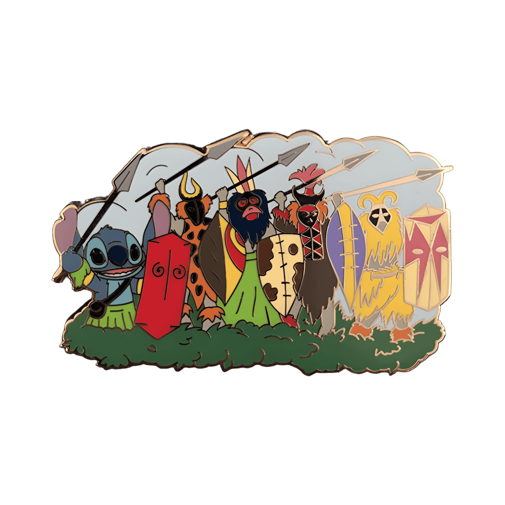 Tribal Attack scene Disney pin