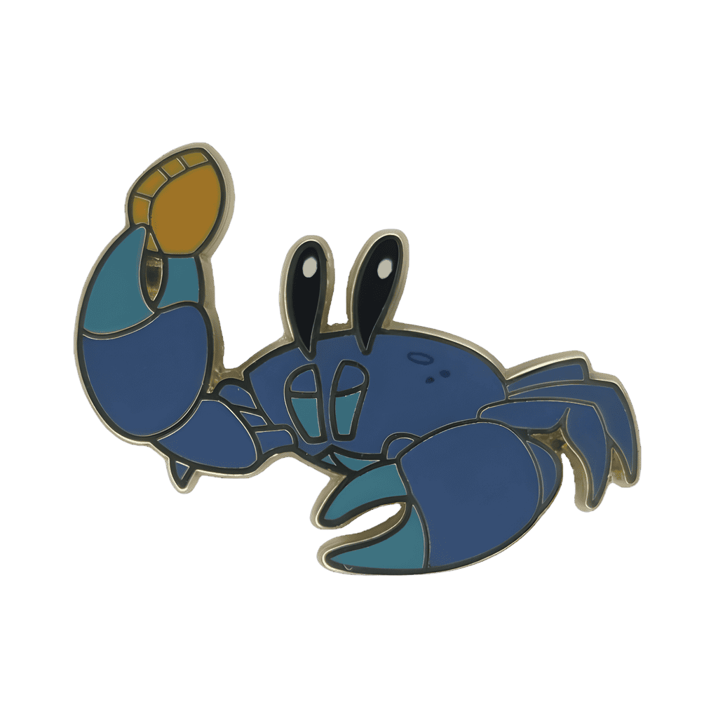 Blue Crab with Gold Coin Disney pin