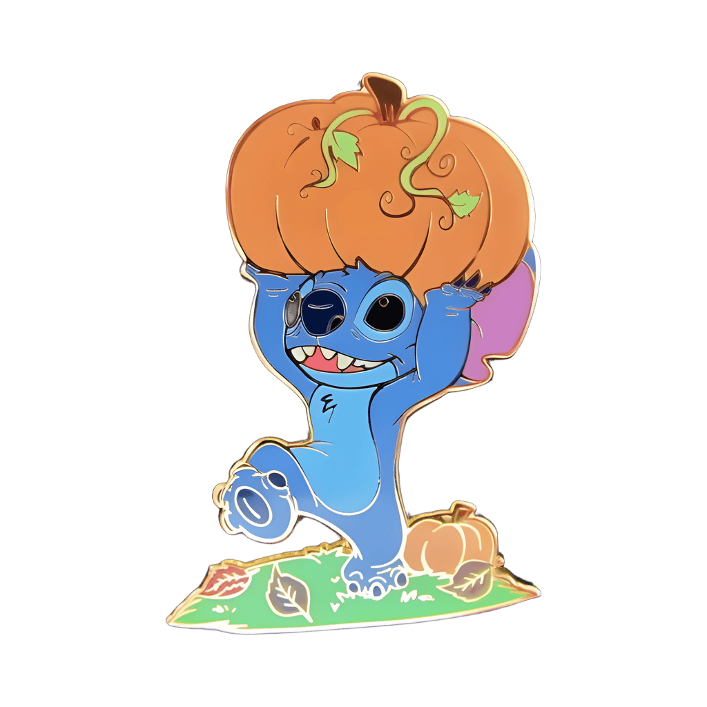 Autumn Stitch with Pumpkin Disney pin