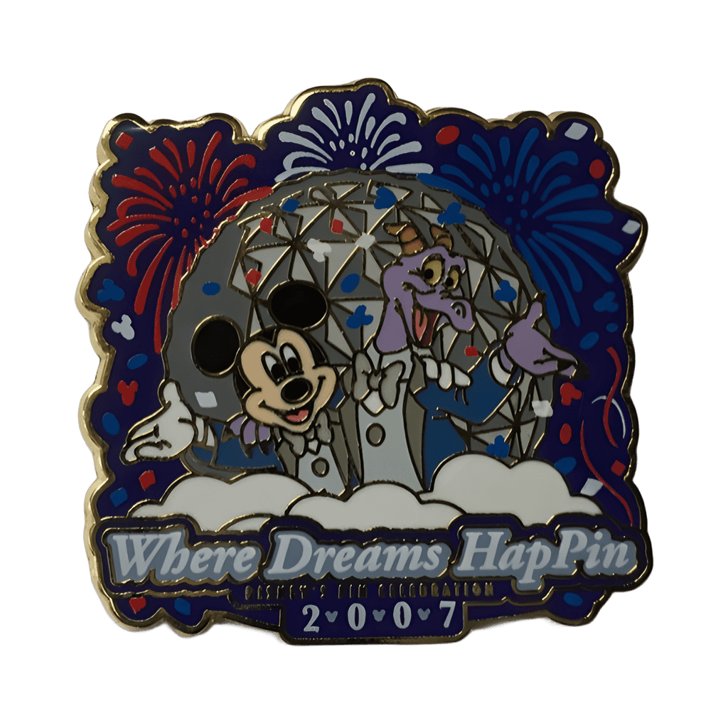 Welcome Pin with Mickey and Figment Disney pin