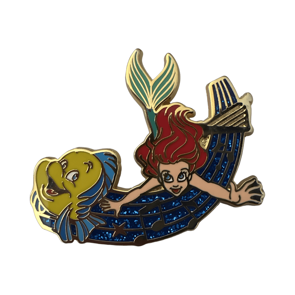 Ariel and Flounder Disney pin