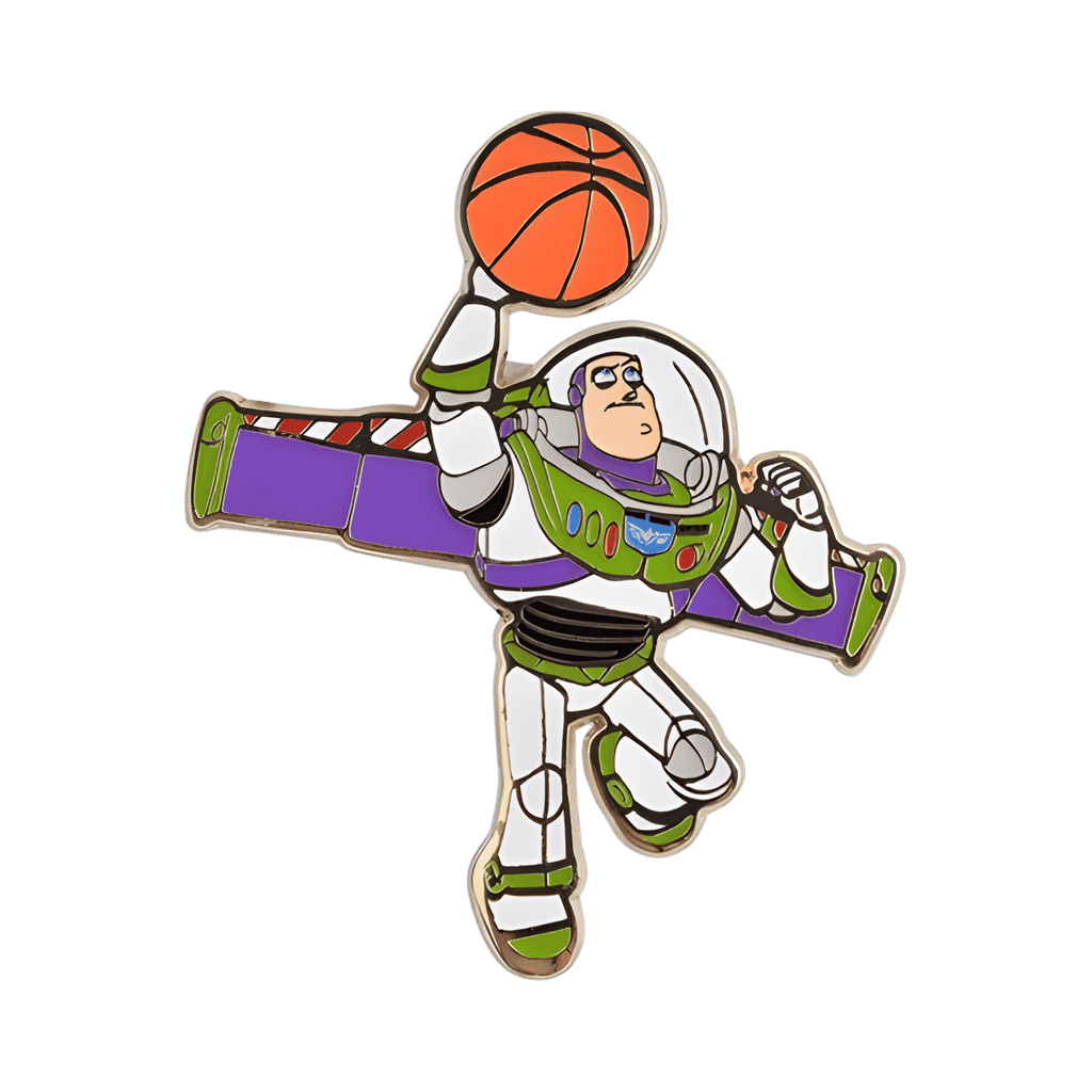 Buzz Lightyear with Basketball Disney pin