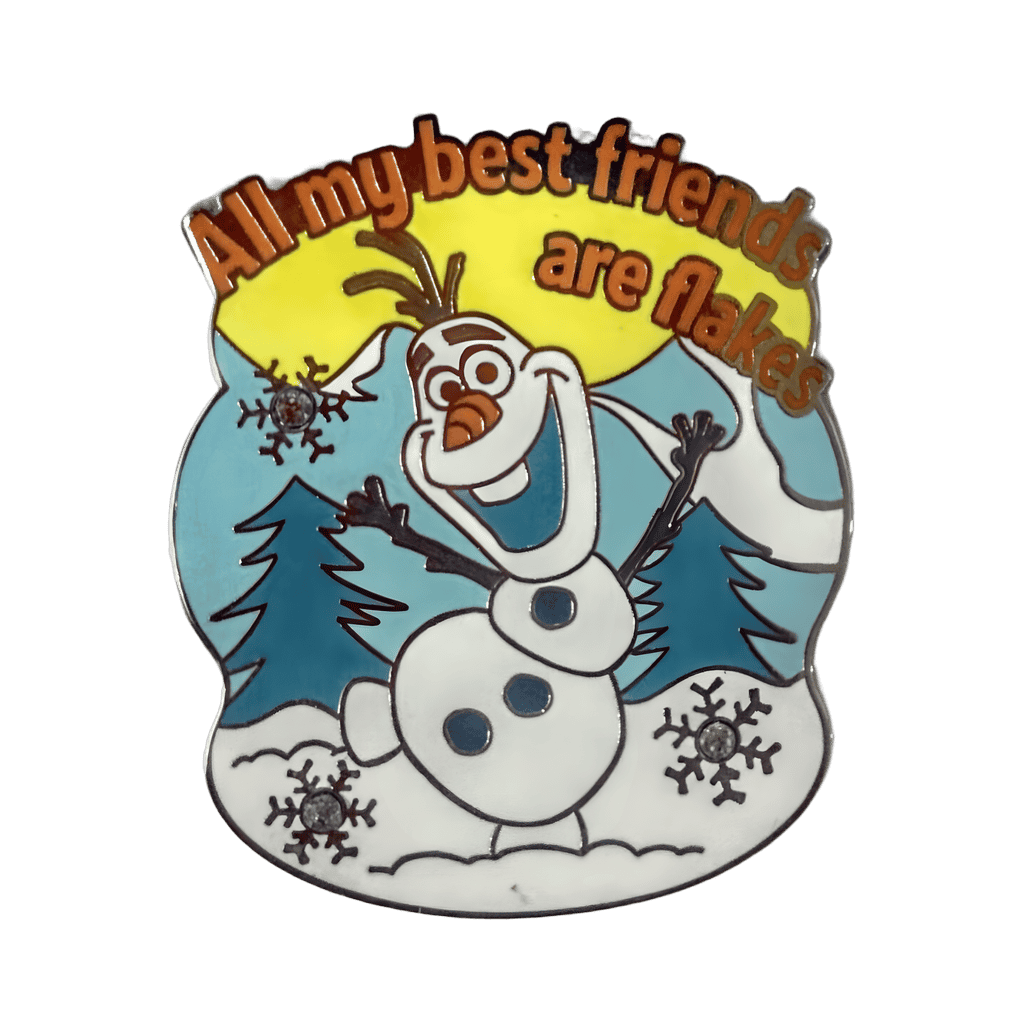 Olaf - All My Best Friends Are Flakes Disney pin