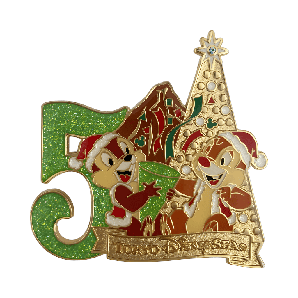 5th Anniversary (Chip and Dale/Harborside Christmas) Disney pin