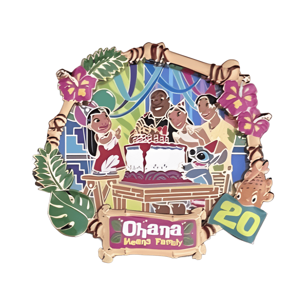 Ohana Means Family on Birthdays Disney pin