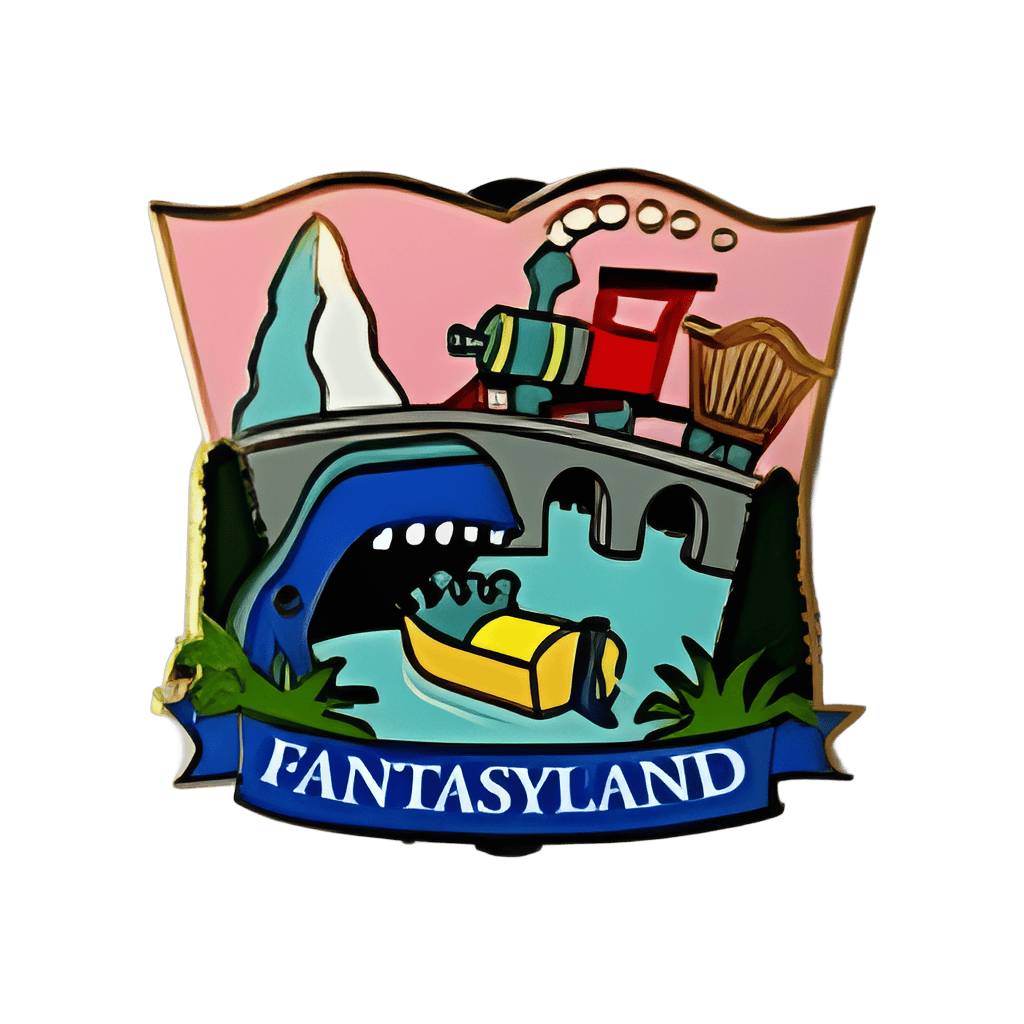 1950's - Fantasyland - Casey Jr. & Storybook Canal Boats Disney pin