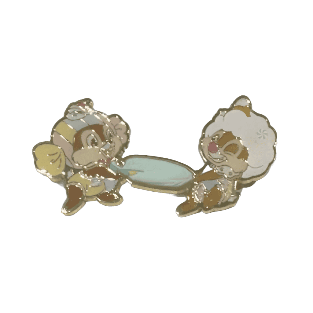 Chip and Dale Tug of War Candy Disney pin