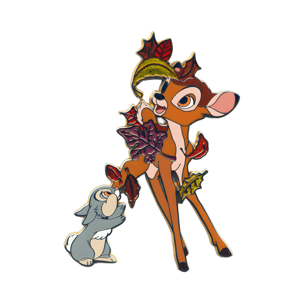 Bambi & thumper with falling leaves Disney pin