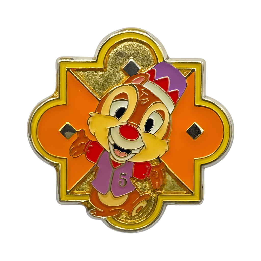 Fifth anniversary - Ornate Tile - Dale Disney pin