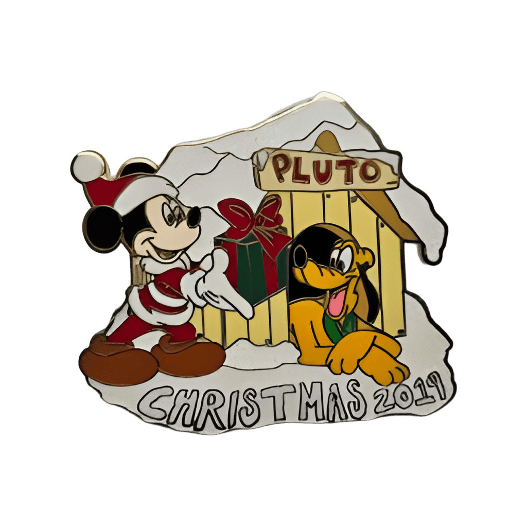 Mickey and Pluto Christmas Day Disney pin
