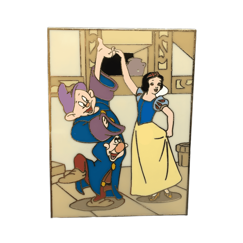 Snow White Dancing with Dopey and Sneezy Disney pin