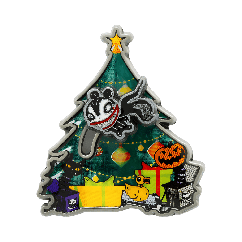 Flying Scary Teddy with Christmas Tree Disney pin