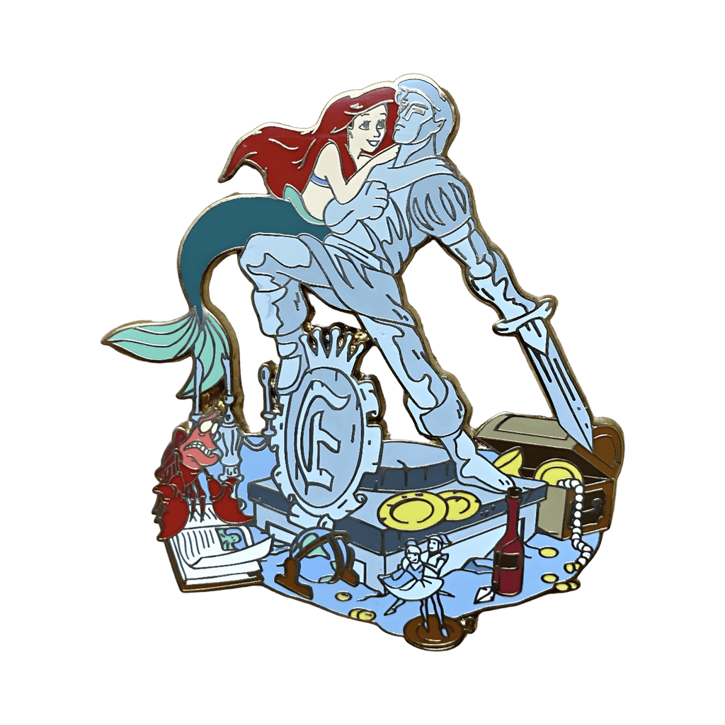 Ariel & Eric Statue Jumbo Pin Disney pin