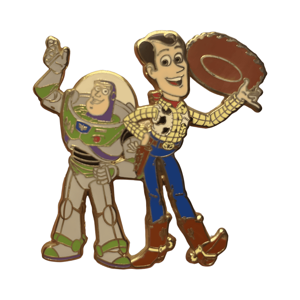 Buzz Lightyear and Woody Disney pin