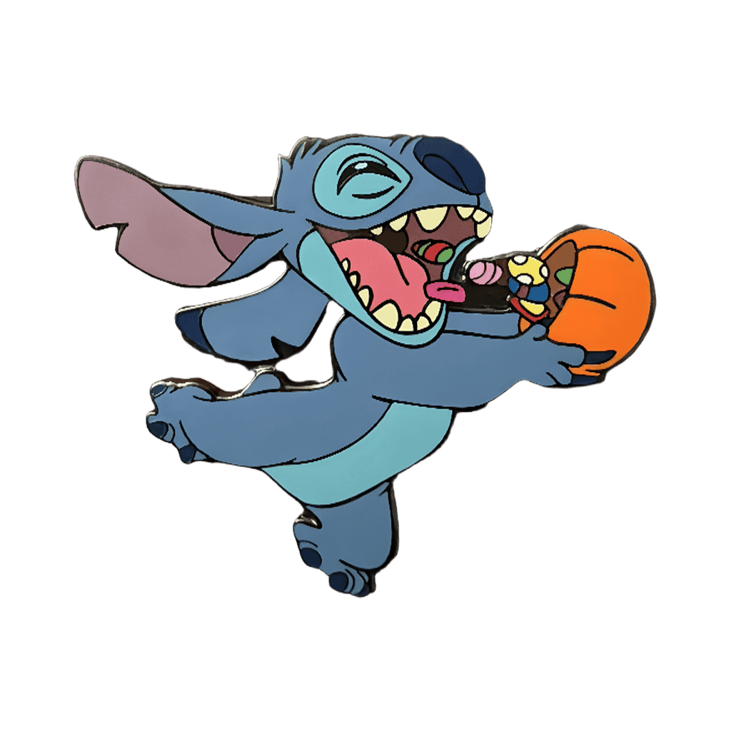 Stitch Eating Candy Disney pin