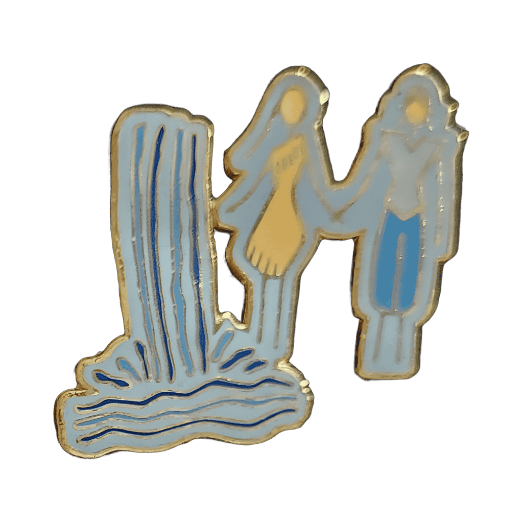 Pocahontas and John Smith by Waterfall Disney pin