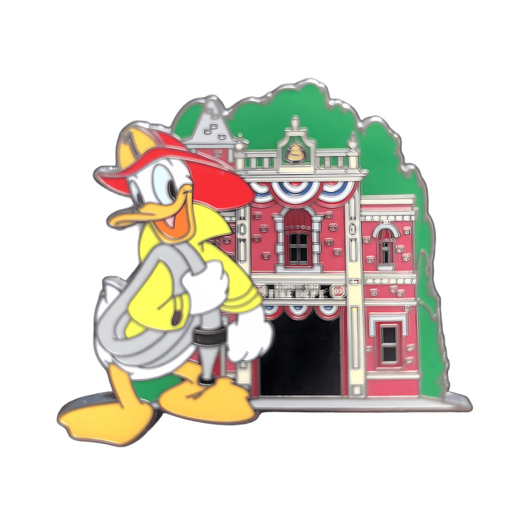 Donald Duck at Disneyland Fire Department Disney pin