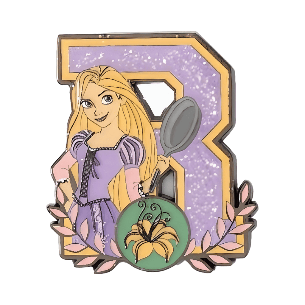 Rapunzel "R" Disney pin