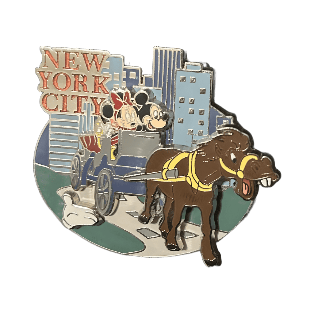 White Glove - Mickey and Minnie on a Carriage ride Disney pin