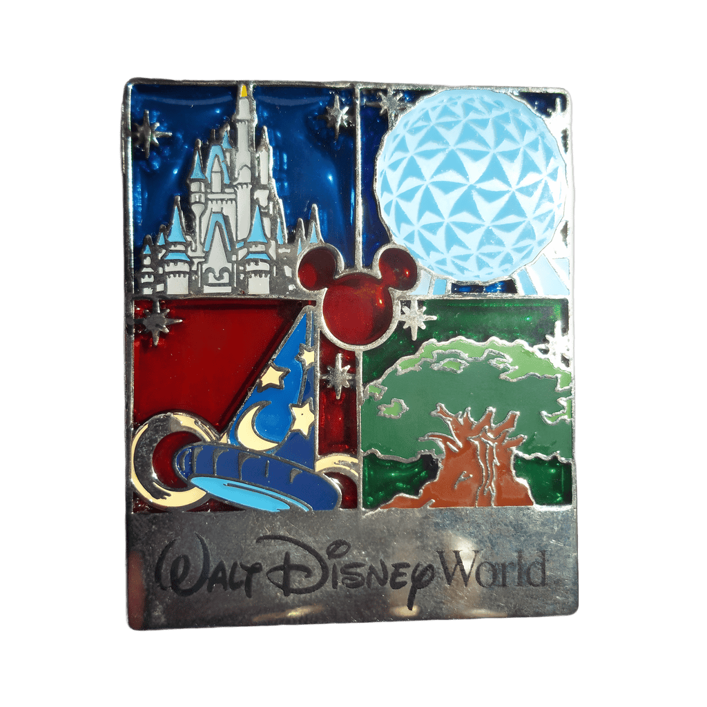 Park Icons Stained Glass Logo Disney pin