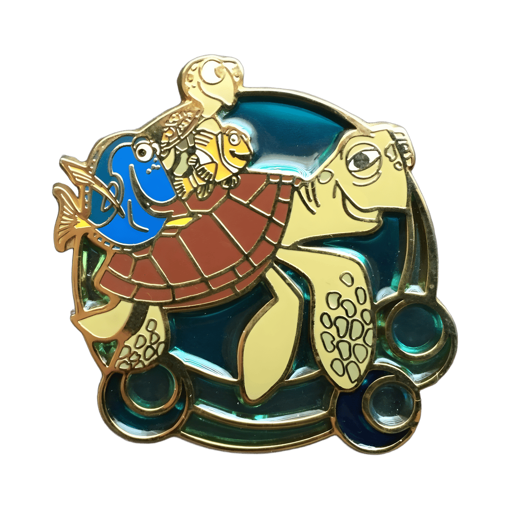 Crush, Squirt, Dory, Nemo and Marlin Disney pin