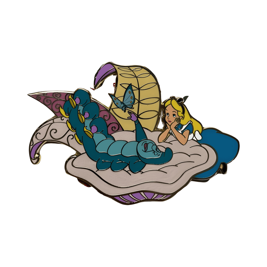 Alice and Caterpillar Disney pin