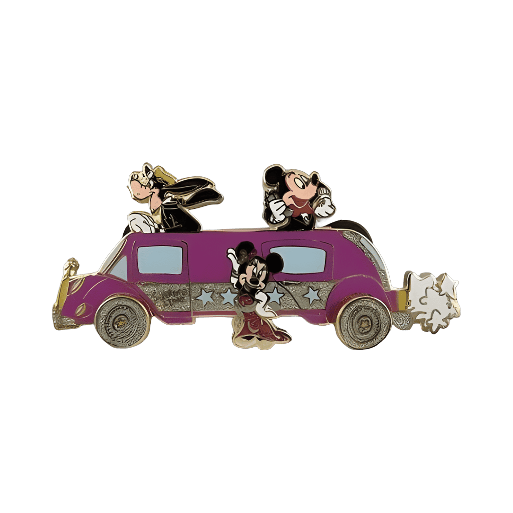 Mickey, Minnie, and Goofy with Limo Disney pin
