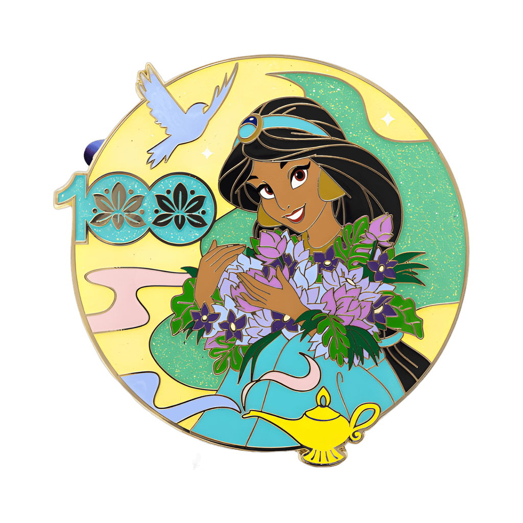 Jasmine with Flowers Disney pin