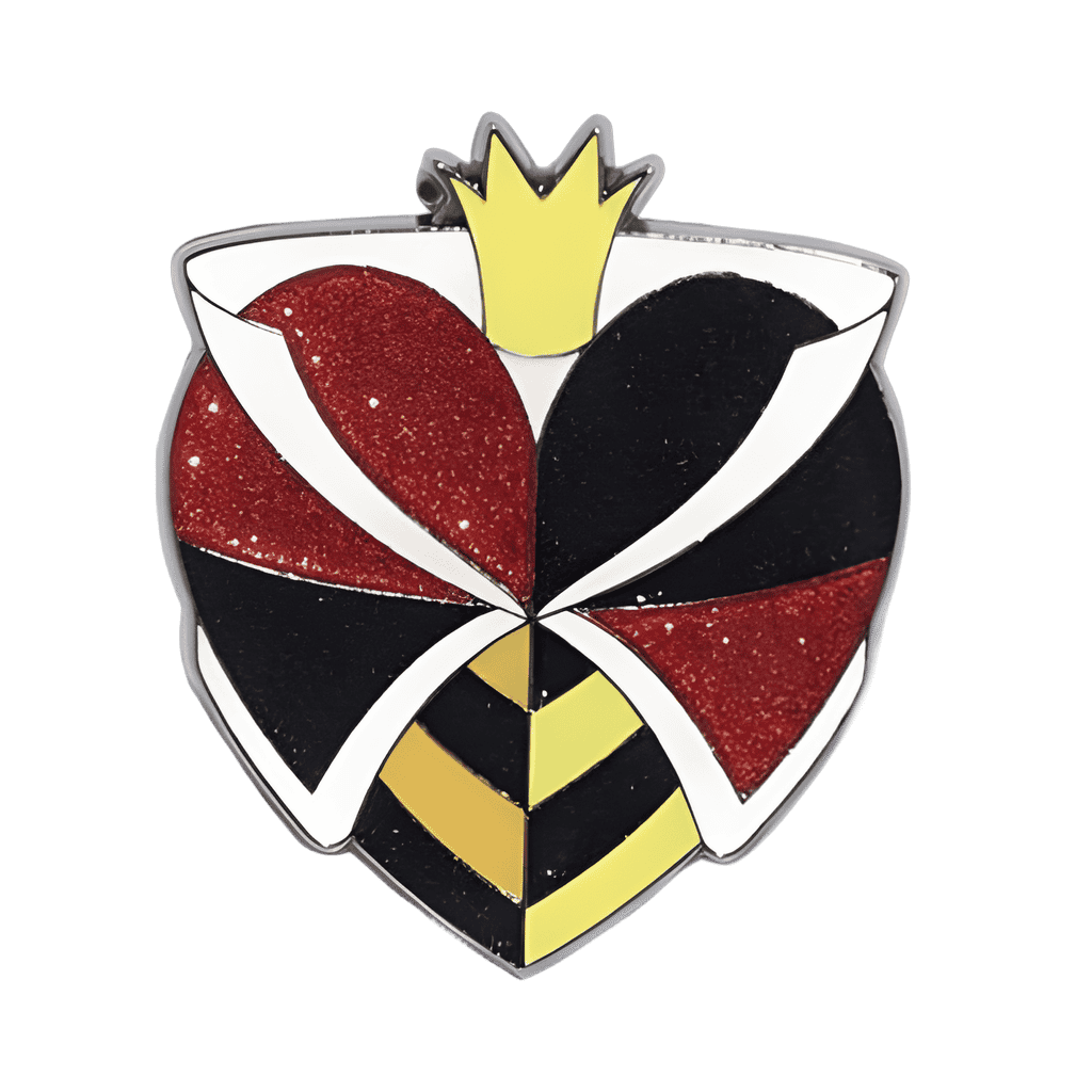 Queen of Hearts Glitter Heart Disney pin