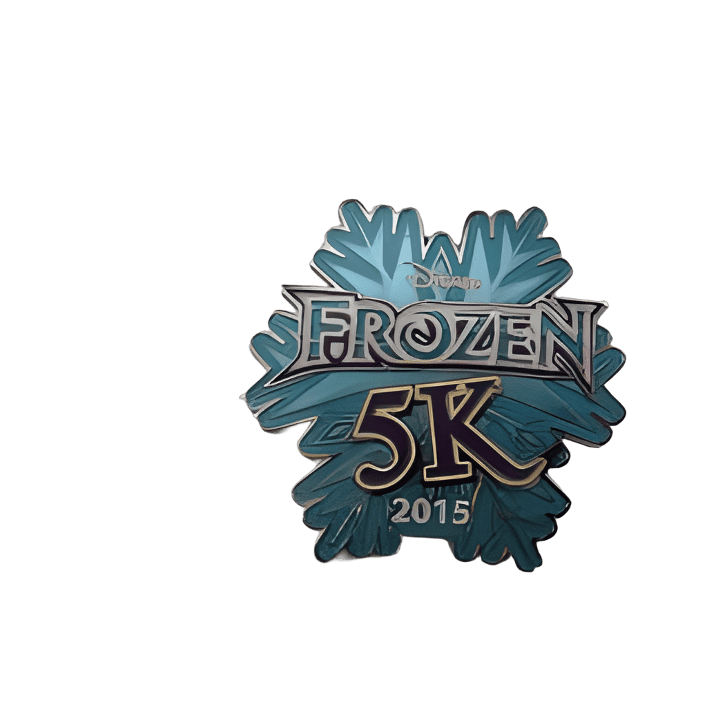 Disney Frozen 5K 2015 - Snowflake Logo Disney pin