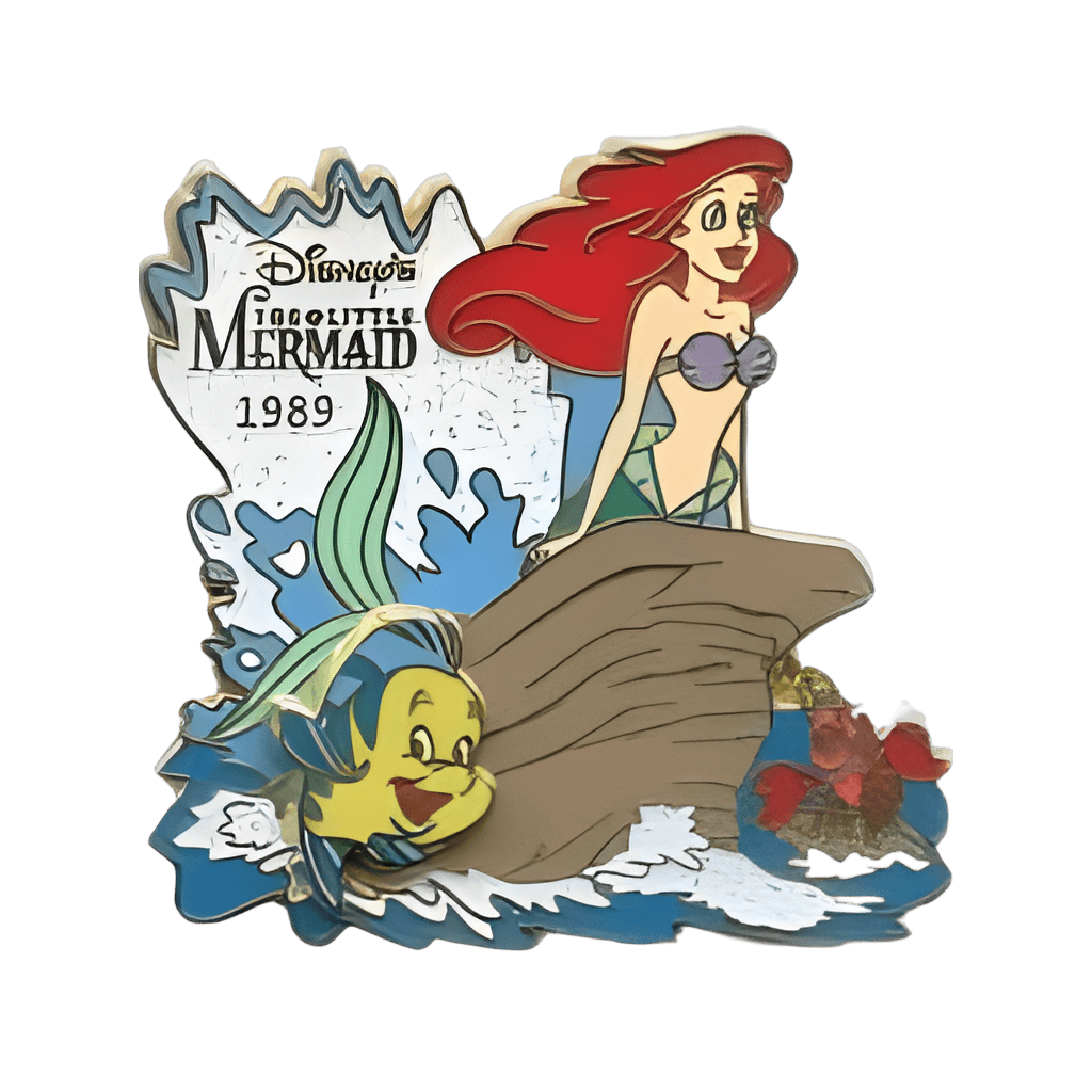 Ariel, Flounder and Sebastian - 1989 Disney pin