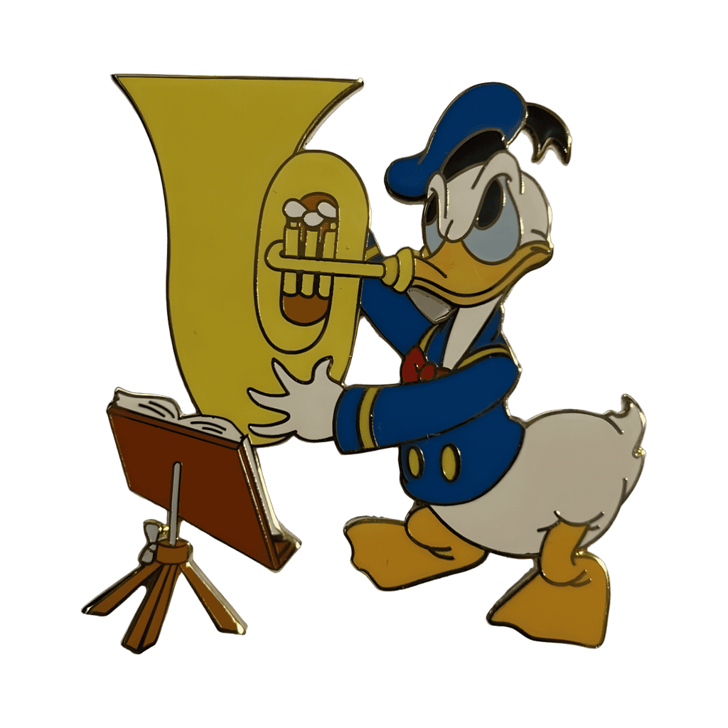 Donald Duck with Tuba Disney pin