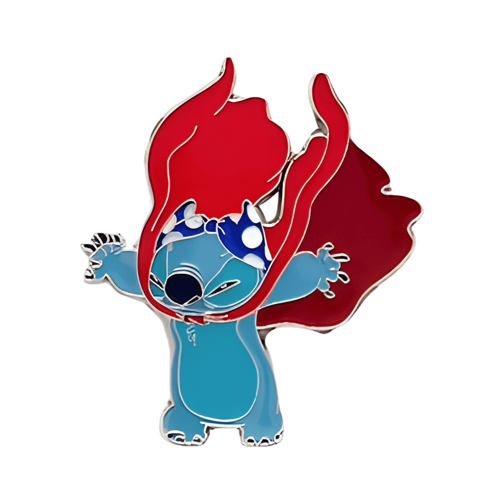 Stitch with Red Cape Disney pin