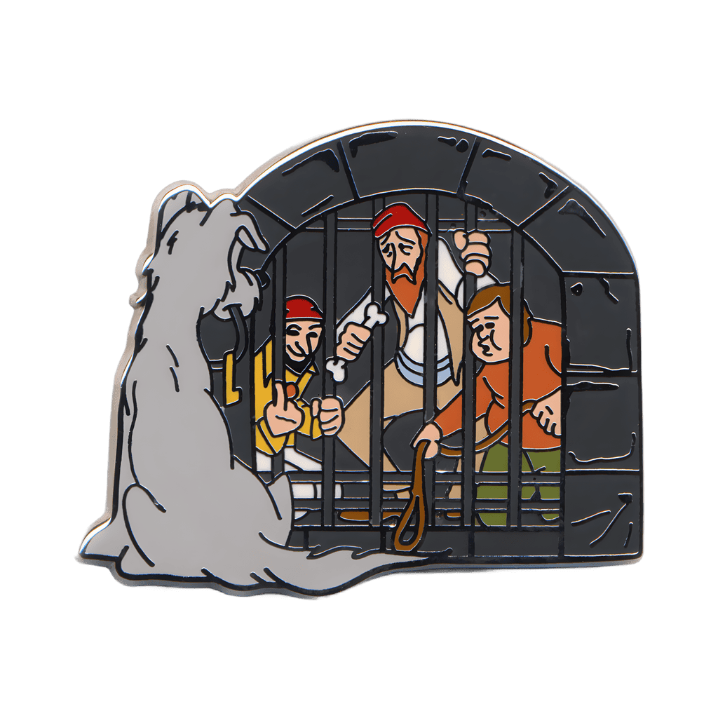 Pirates of the Caribbean jail and dog with key Disney pin