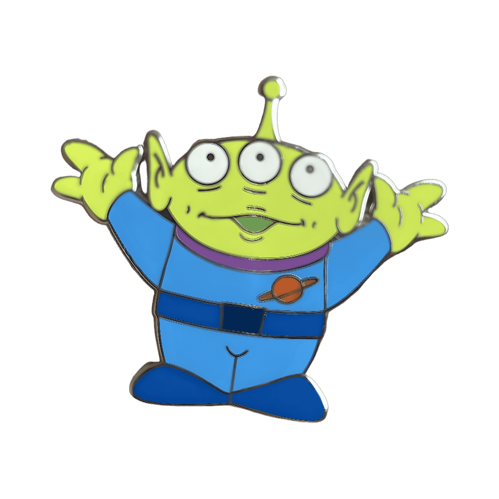 Alien Arms Up Disney pin
