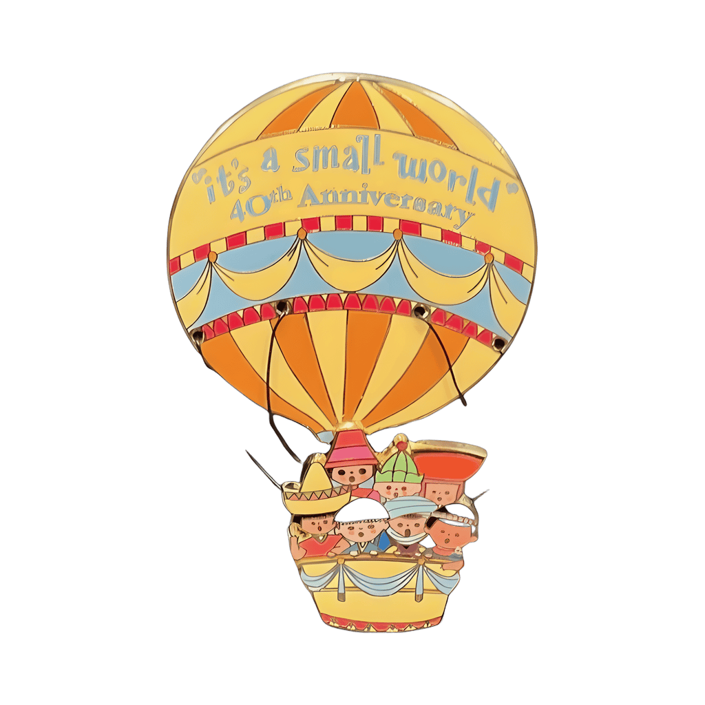 it's a small world 40th Anniversary Hot Air Balloon Disney pin